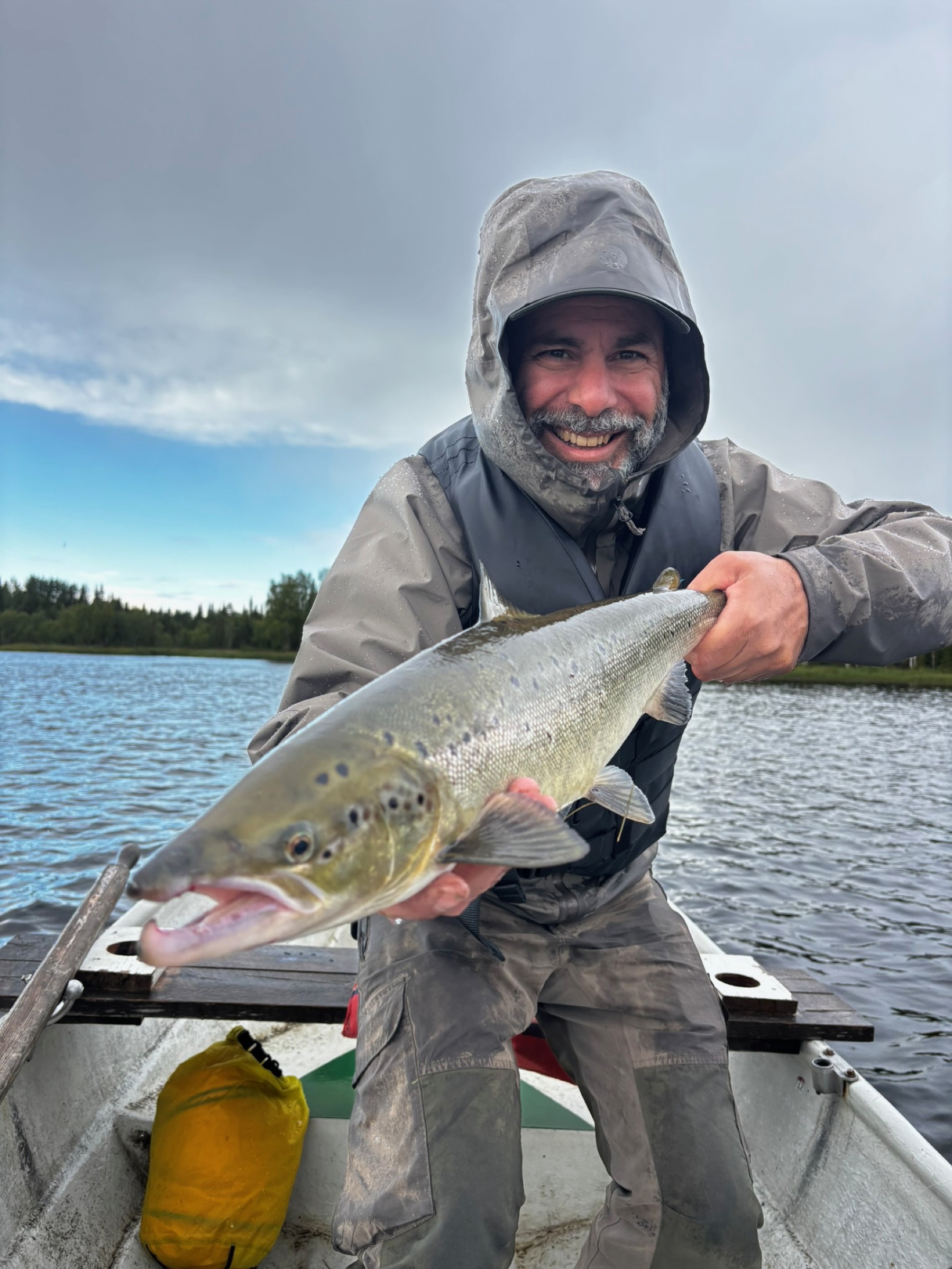 Fishing the river at Camp Juno